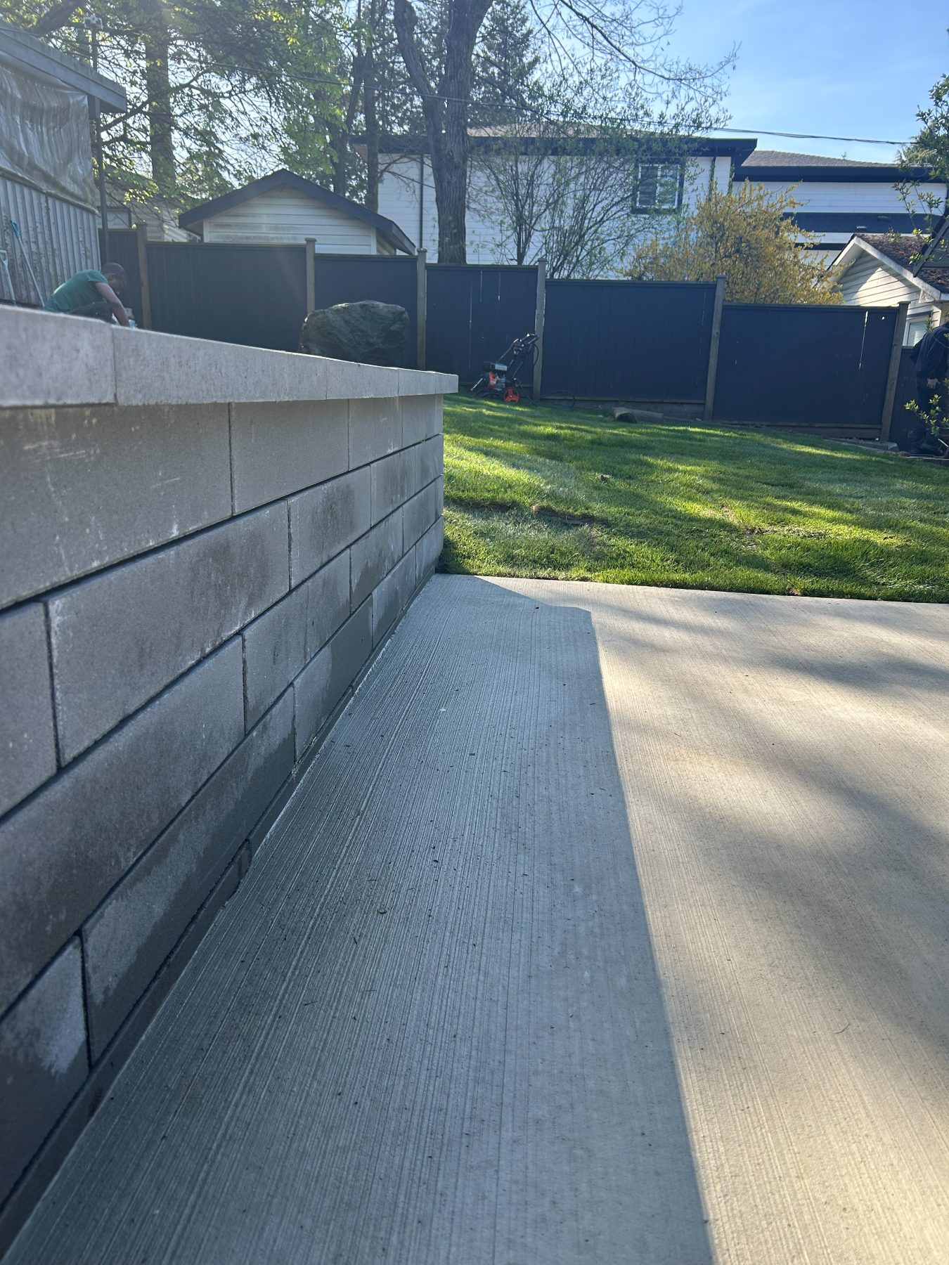 Real residential concrete project photo from a Lower Mainland job site
