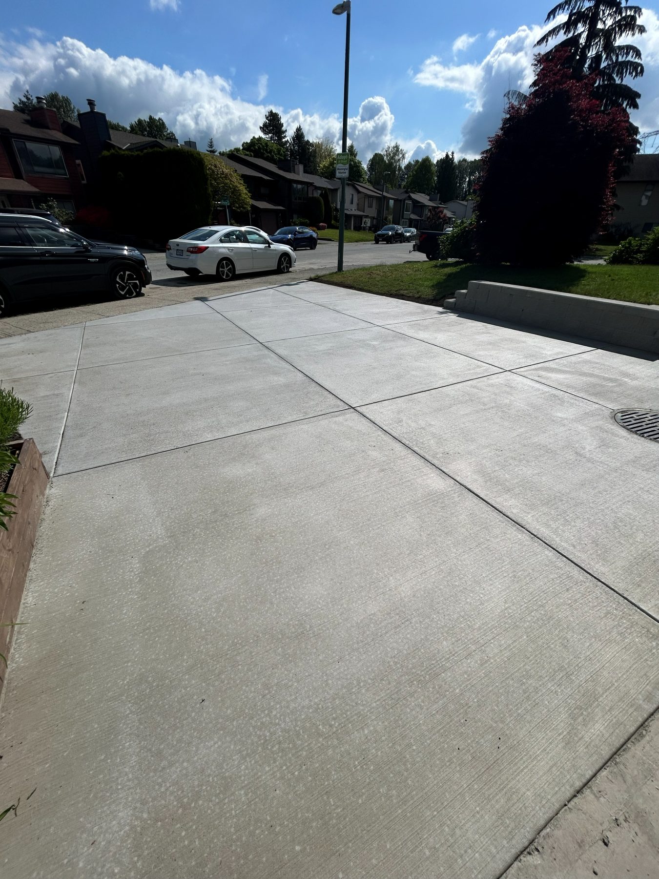 Real residential concrete project photo from a Lower Mainland job site