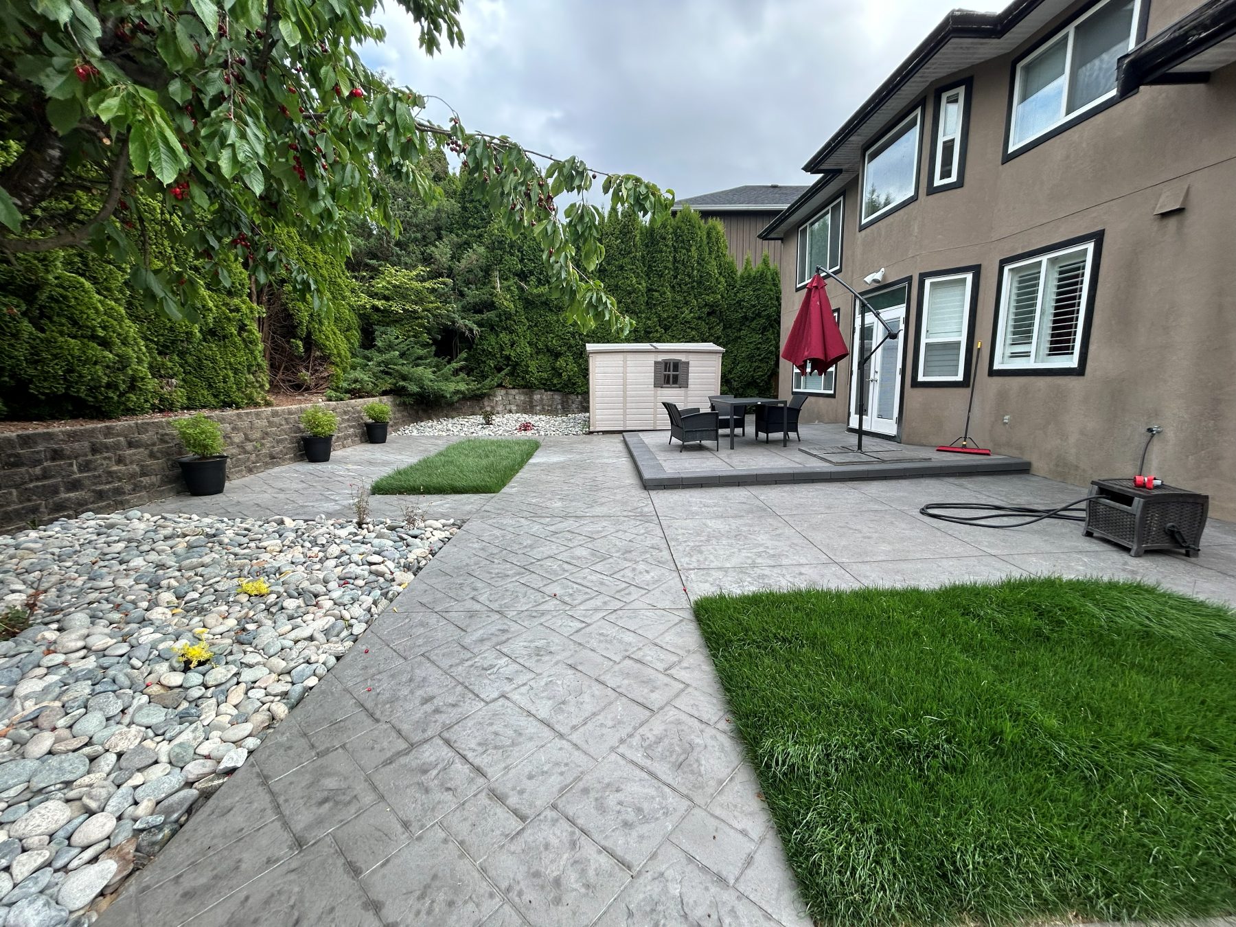 Real residential concrete project photo from a Lower Mainland job site