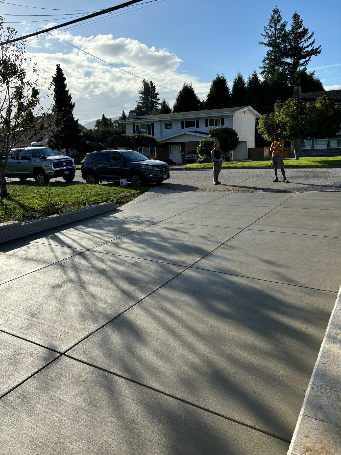 Real residential concrete project photo from a Lower Mainland job site